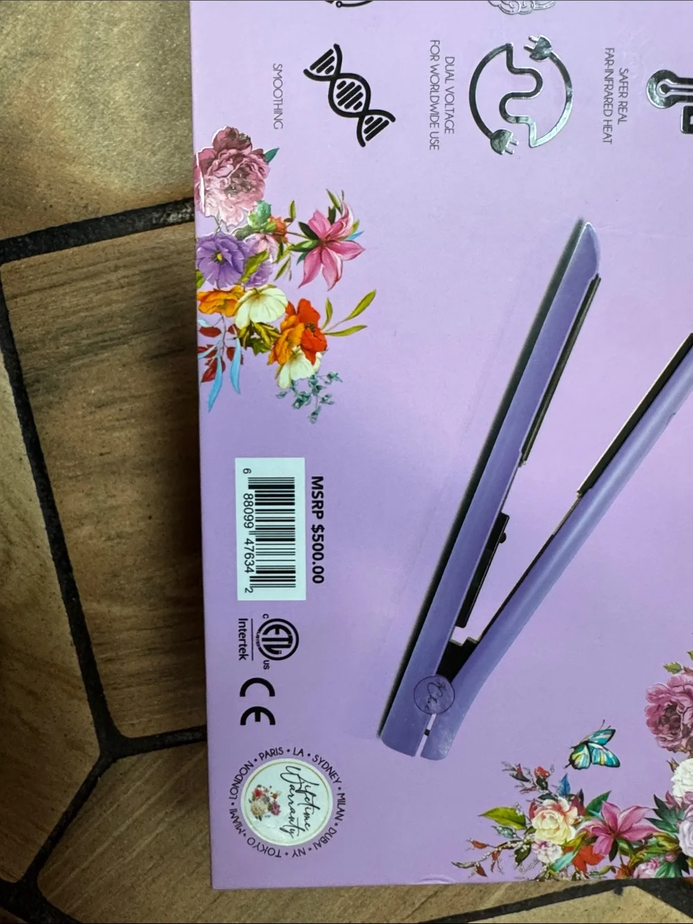 Chic IONIK Purple Ceramic Hair Straightener - Women Hair Tools